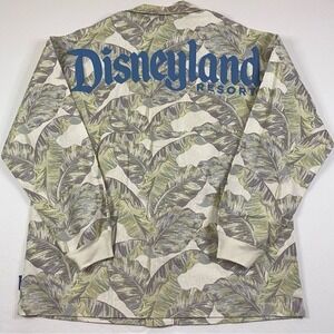 NEW Disneyland Resort Spirit Jersey Mens Medium Linen‎ Blend Floral Safari